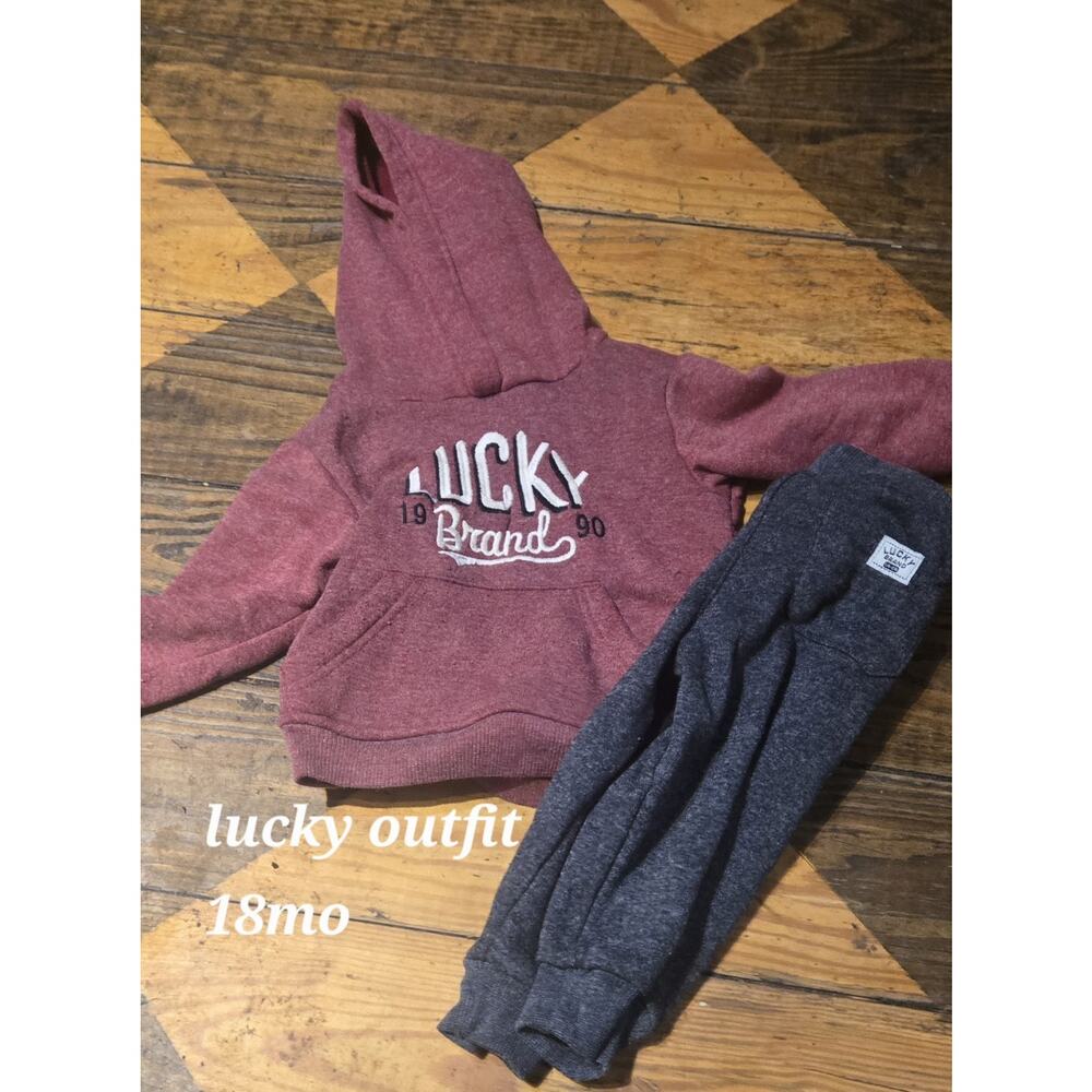 Boys Lucky Sweatsuit Outfit 18mo